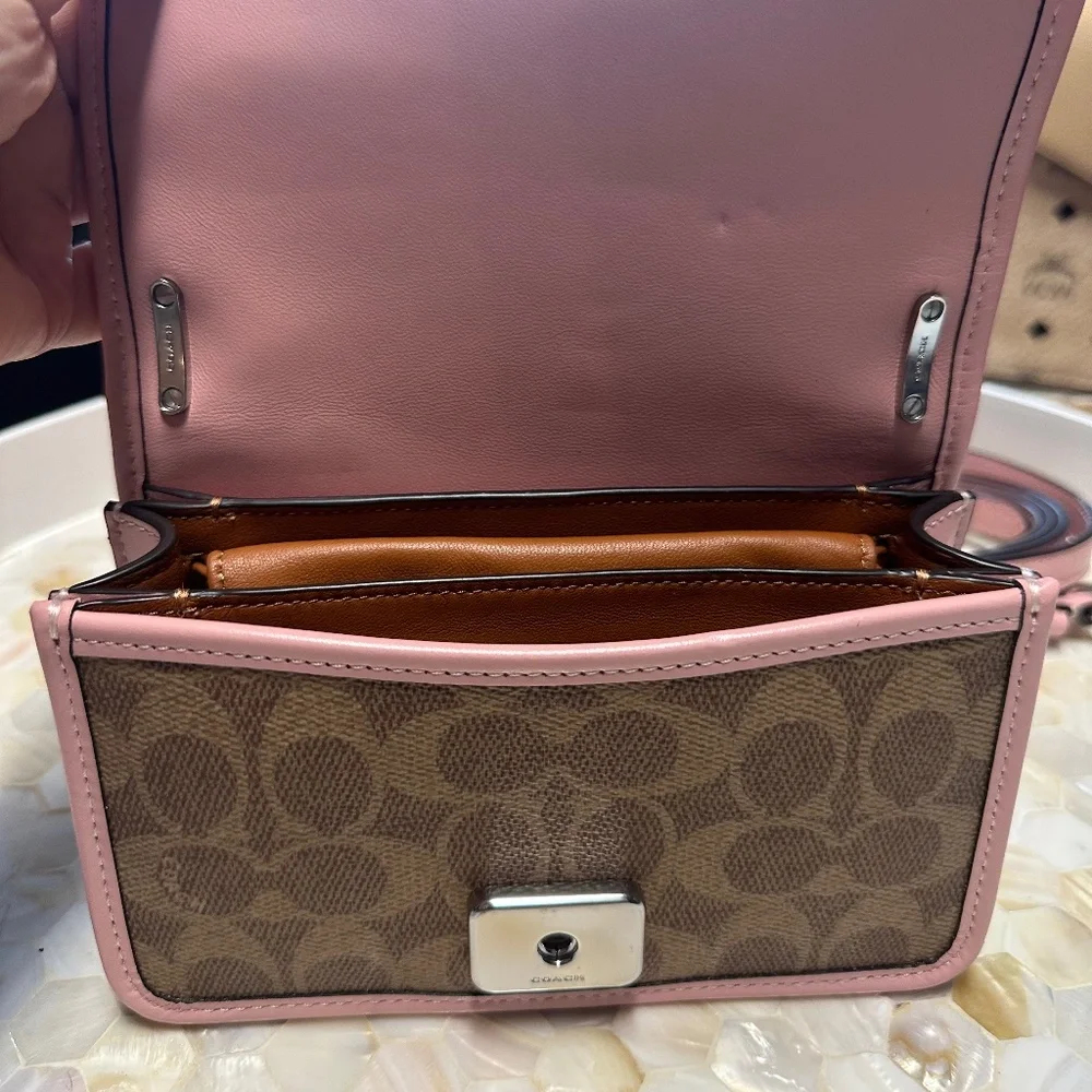 Coach Lunar New Year Rabbit Pink Signature Bandit bag! SO NICE!